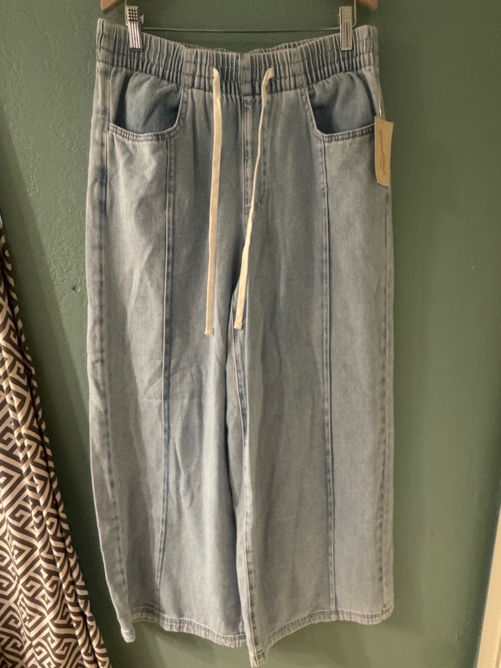 Universal Thread Light Blue Drawstring Denim Pants